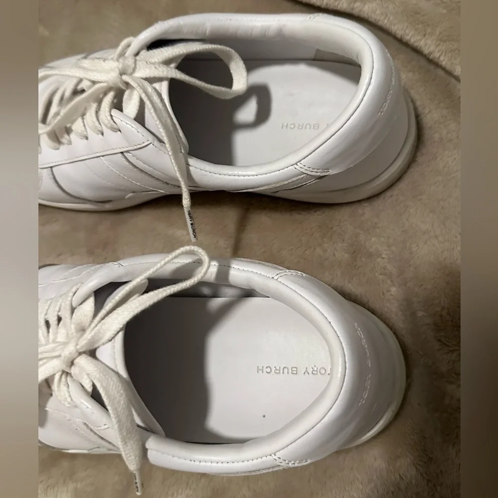 Tory Burch White Womens Sneakers - Picture 5 of 7